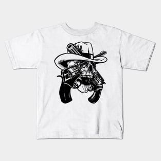 Skull Revolver Kids T-Shirt